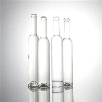 Frascos de vidro para vinho de gelo transparente de 375 ml